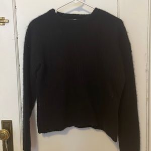 North face black wool sweater